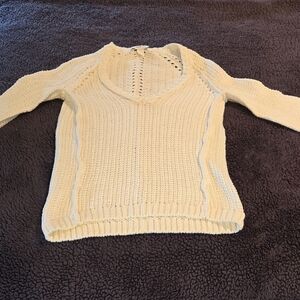 Cream Knit Women's Sweater